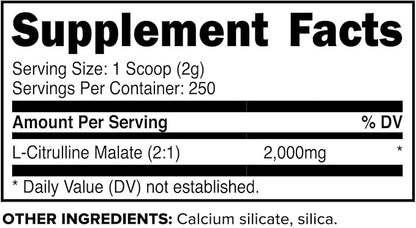 PrimaForce L-Citrulline Malate Powder, Unflavored Pre Workout Supplement, 500 grams - Energy Support, Aids Recovery, Enhances Strength Performance – Vegan, Non-GMO