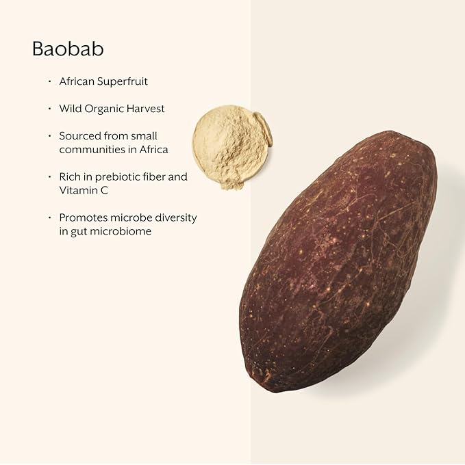 Promix Debloat Prebiotics and Probiotics with Baobab - Rich in Vitamin C, Bloating Relief, Immune Support - Orange - 30 Count