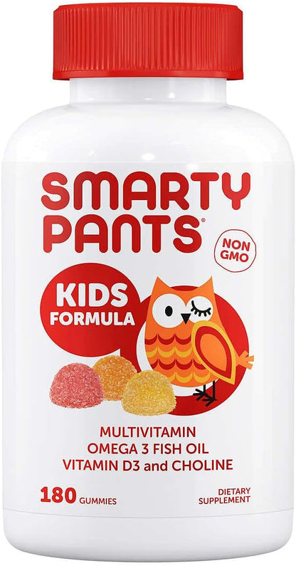 SmartyPant Kids Complete Multivitamin 180 Gummies Bundle, Multivitamin Plus Omega 3, Vitamin D3 and Vitamin B12, 45 Days Supply