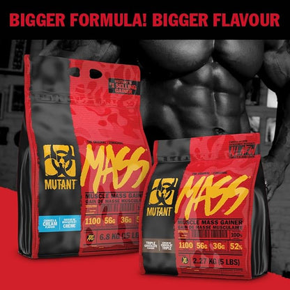 Mutant Mass Weight Gainer Protein Powder - Mass Builder for Bulking and Lean Mass Gainer, The Weight Gainer Men Need to Bulk up – 15 Pound – Triple Chocolate