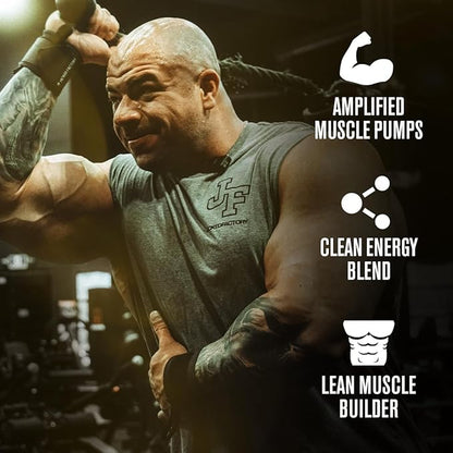 Jacked Factory Nitrosurge Build Pre Workout with Creatine for Muscle Building - Con Cret Creatine Powder & elevATP for Intense Energy, Powerful Pumps, & Endless Endurance - 30 Servings, Arctic White