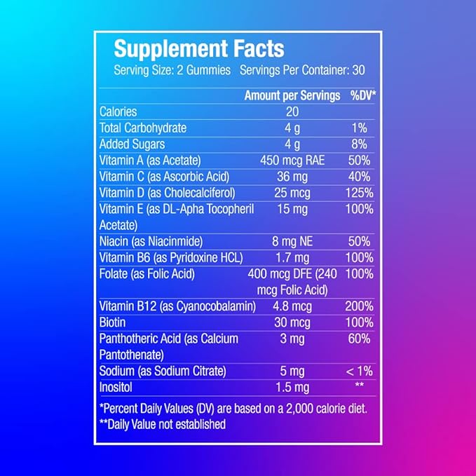 Multivitamin for Women - 60 Multivitamin Gummies - Vitamins for Women - Natural Fruit Flavor - Gluten Free & Non GMO