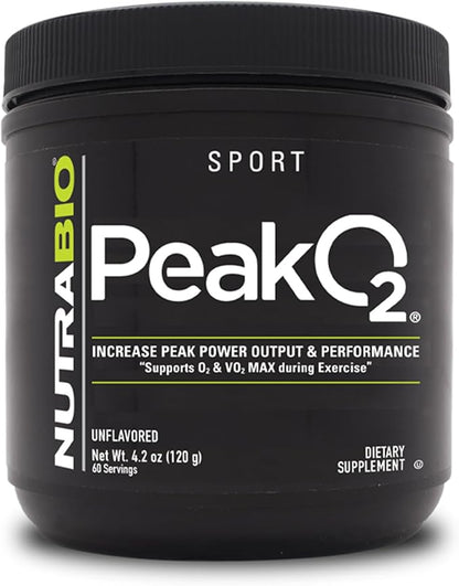NutraBio Peak O2, Unflavored, 4.2 oz (120 g), Labs