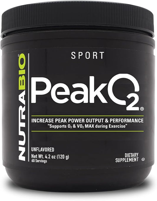 NutraBio Peak O2, Unflavored, 4.2 oz (120 g), Labs
