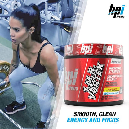 BPI Sports 1.M.R Vortex Pre Workout Powder, Non Habit Forming, Sustained Energy & Nitric Oxide Booster, Power Juice, 5.3 Ounce