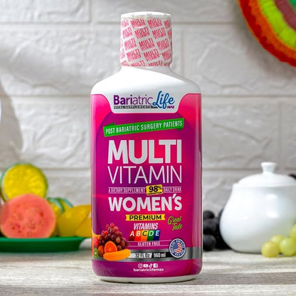 Bariatric Multivitamin Design for Post Bariatric Surgery Womens Patients, Sugar Free, 100+ Vitamins, Minerals & Amino Acids, Supports Muscle, Heart, Brain Health & Energy, 98% Absorption Rate, 32 Serv