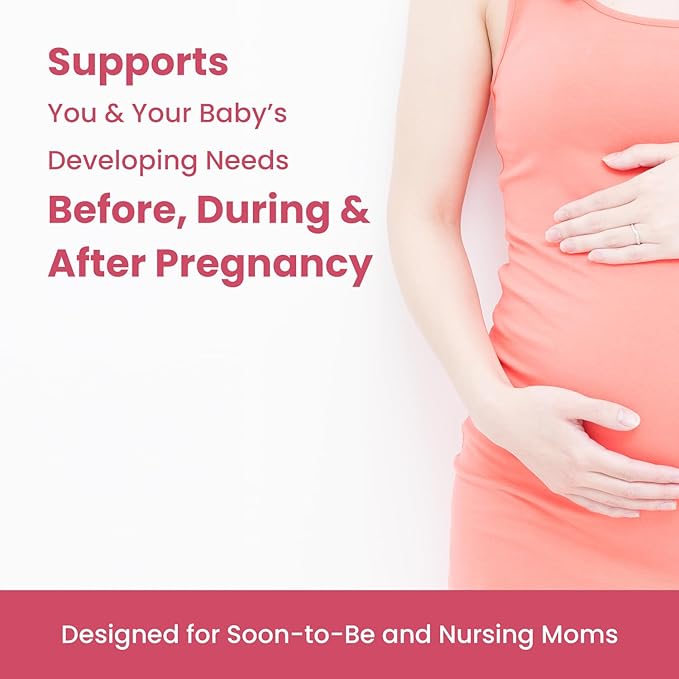 Mother's Promise Prenatal & Postnatal Multivitamin for Women | Sugar Free Liquid Prenatal Vitamins for Women with Folate, Choline & Organic Fruits for Preconception, Pregnancy & Nursing | Vegan