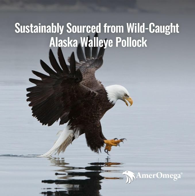 Preferred Triglyceride Omega-3 Fish Oil for Heart Health Support - Wild-Caught Alaskan Walleye Pollock - American-Sourced, American-Made - Non-GMO, Gluten-Free & Dairy-Free - 60 Softgels