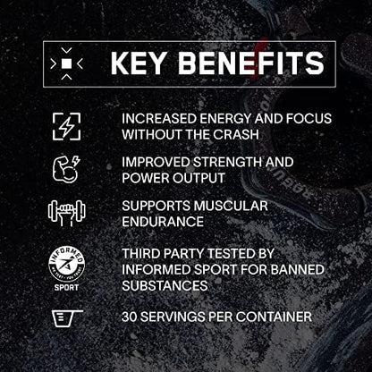 BARE PERFORMANCE NUTRITION BPN Flight Pre Workout, Supports Energy and Mental Focus, Improved Endurance & Muscle Pumps with CarnoSyn® Beta Alanine, Mango, 30 Servings