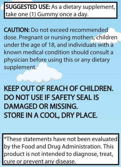 Kids' Multivitamin Pectin Gummies: Fueling Young Minds and Bodies with Two Months of Supply! 100% Biotin Daily Intake, Vitamin B12, B6, B5, A, C, D, Iodine Rich (60 Count)