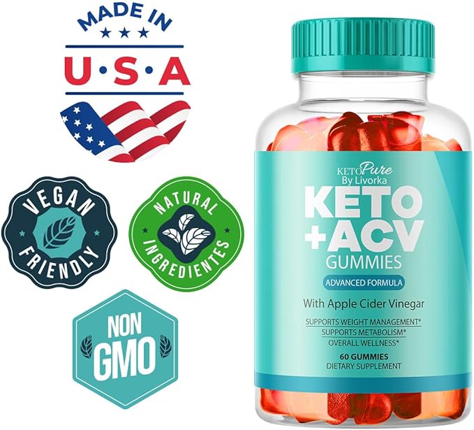 (3 Pack) Keto Pure ACV Gummies, Keto Pure Gummies Advanced Formula, 180 Gummies for 3 Months