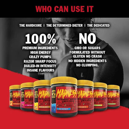 MUTANT MADNESS - Redefines the Pre-Workout Powder Experience and Takes it to a Whole New Extreme Level, Engineered Exclusively for High-Intensity Workouts (Sweet Iced Tea)
