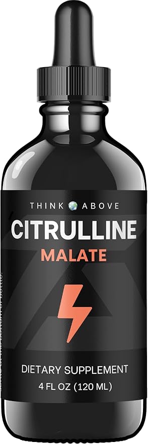 L-Citrulline DL Malate 2:1 Liquid Drops Supplementm - 250 mg per Serving - 30 Day Supply - Dropper Top