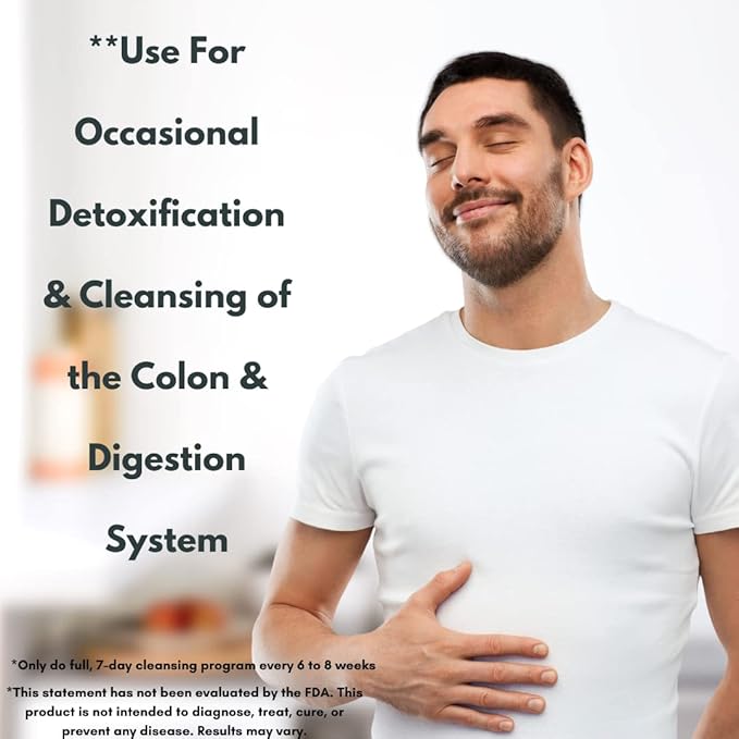 Herman Organic 7-Day Colon Cleanse Supports Healthy Bowel Movements, Colon Cleanse Detox