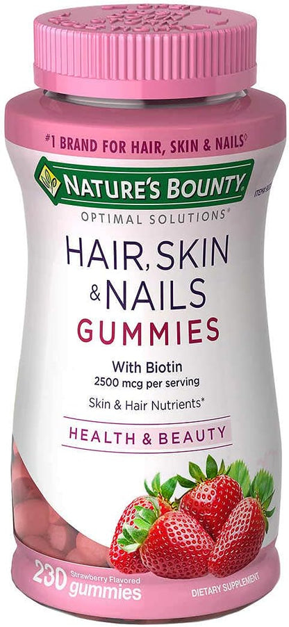 Nature's Bounty Hair, Skin and Nails, 230 Gummies (5 Pack)