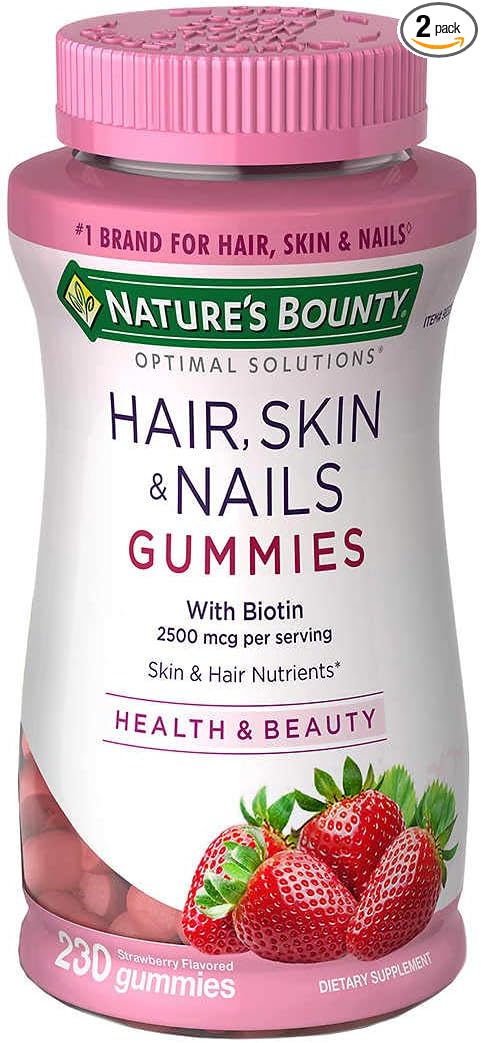 Nature's Bounty Hair, Skin and Nails, 230 Gummies (2 Pack)