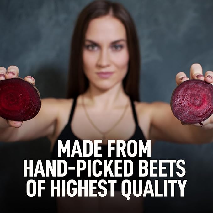 Organic Beet Root Powder, USDA Certified - Nitric Oxide Supplement, Beet Juice Powder Superfood for Healthy Heart, Beetroot Supplement, Beetroot Powder - 56 Servings, 8 oz