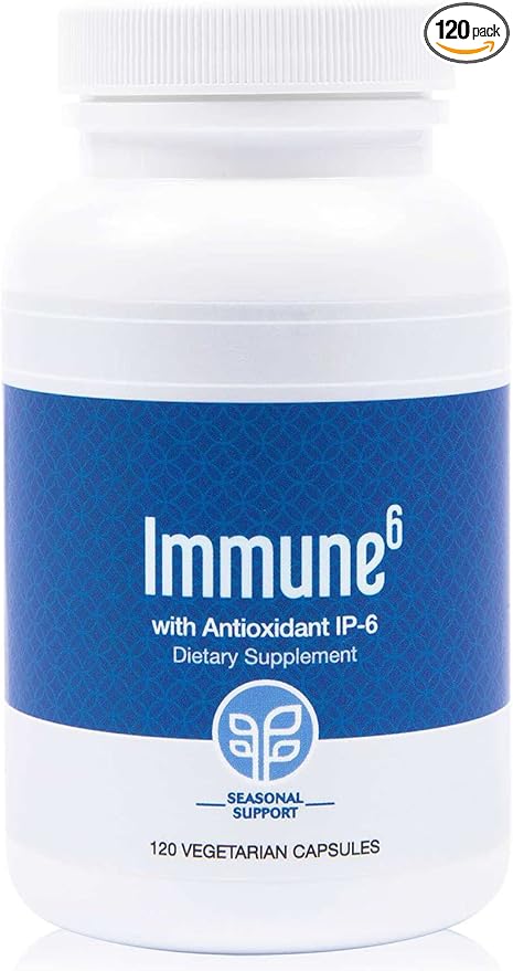 PURE Immune6 120 Capsules - Immune Support Supplement with Antioxidant Inositol Hexaphosphate IP6, Selenium Supplement + Iron with Vitamin C and D3. Boost Immunity with Our Multi Vitamin.