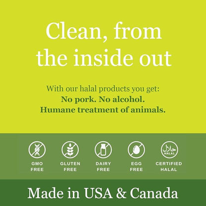 Noor Vitamins Halal Vitamins, Daily Multivitamin, Halal Vitamin for Women and Men, 30 Vitamins & Minerals, A, B12, C, Iron, Zinc to support general health, Non-GMO, Halal Multivitamin (2 Month Supply)