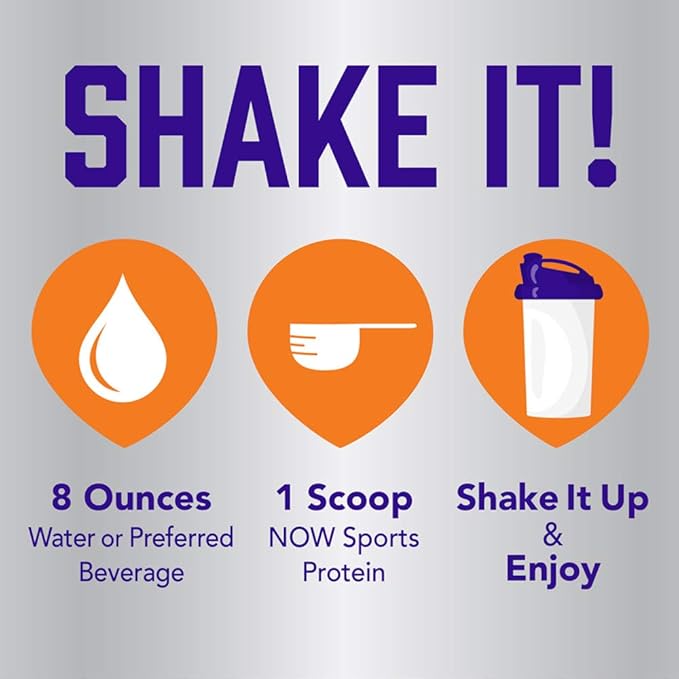 NOW Sports Nutrition, Whey Protein, 26 g With BCAAs, Creamy Vanilla Powder, 6-Pound