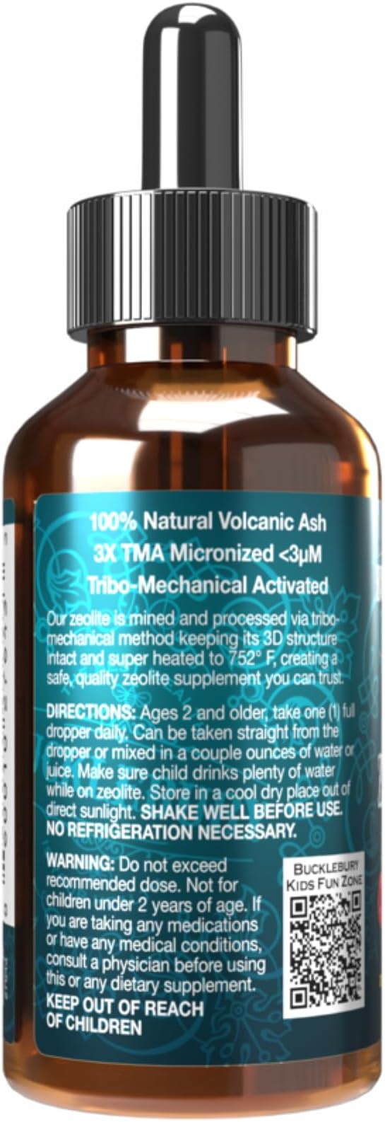 Zeolite for Kids - Delicious Berry-Flavored Zeolite Liquid Suspension with Probiotics - Natural Support for Kids' Health - 2 Fl Oz