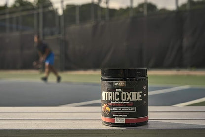 ONNIT Total Nitric Oxide - Caffeine Free Pre Workout Powder w/Beet Root, L Arginine & L Citrulline Malate | Boost Energy & Recovery | Harvest Fruit Flavor