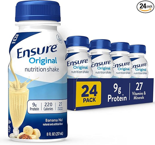 Ensure Original Banana Nut Nutrition Shake | Meal Replacement Shake | 24 Pack