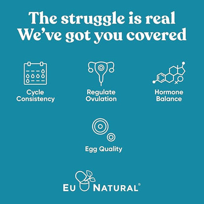 Regulate Cycle Support – Hormone Balance for Women at Optimal 40:1 Myo-Inositol & D-Chiro Inositol – Supplement for Period Consistency, Menstrual & Ovulation Support – 120 Vegan Soft Capsules