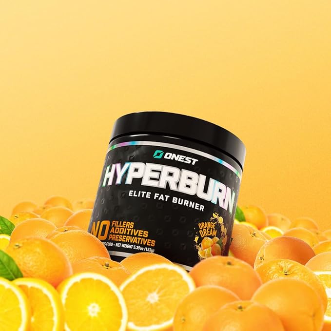ONEST Hyperburn Fat Burner Powder – 153g (30 Servings) Appetite Suppressant Weight Loss Supplement, Metabolism Booster & Sports Nutrition Powder for Men and Women