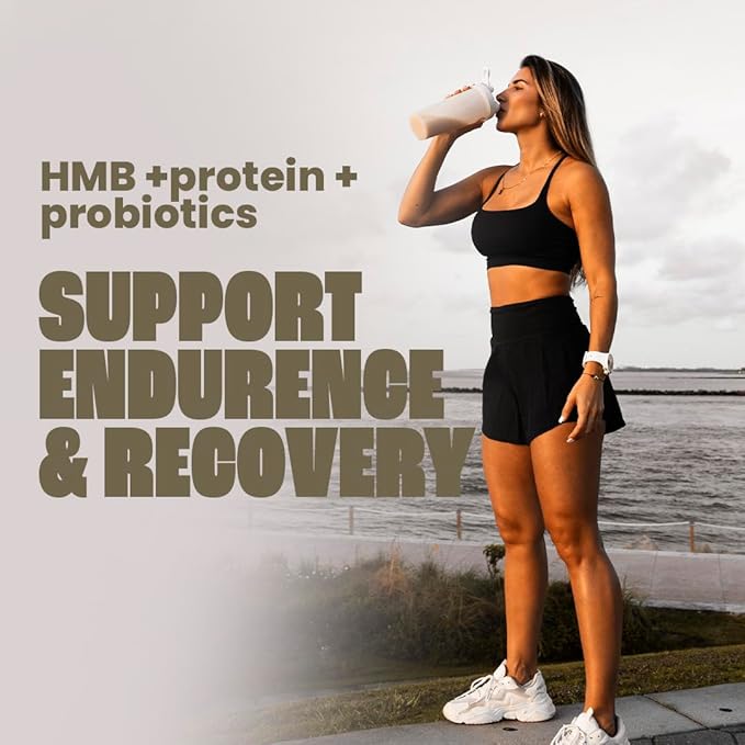 Vegan Protein Powder by TASHIE - Organic Plant Based Protein Powder with BCAA, HMB & Probiotics, Zero Sugar, Non-GMO, Gluten Free, NSF Certified, 28 Servings - Coconut Protein Powder