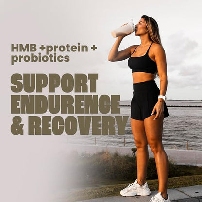 Vegan Protein Powder by TASHIE - Organic Plant Based Protein Powder with BCAA, HMB & Probiotics, Zero Sugar, Non-GMO, Gluten Free, NSF Certified, 28 Servings - Coconut Protein Powder