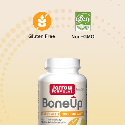 Jarrow Formulas BoneUp for Bone Density and Skeletal Nutrition, Includes Vitamin D3, K2 (as MK-7) and Calcium, 240 Capsules