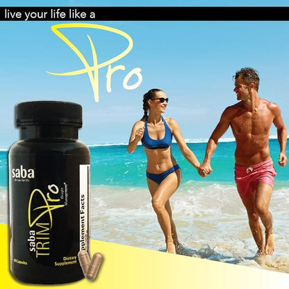 Saba TrimPro™ - Thermogenic Fat Burner - Weight Loss, Appetite Suppressant, & Energy Booster - Premium Vitamins, Minerals & Plant Ingredients & More - 60 Natural Diet Pills