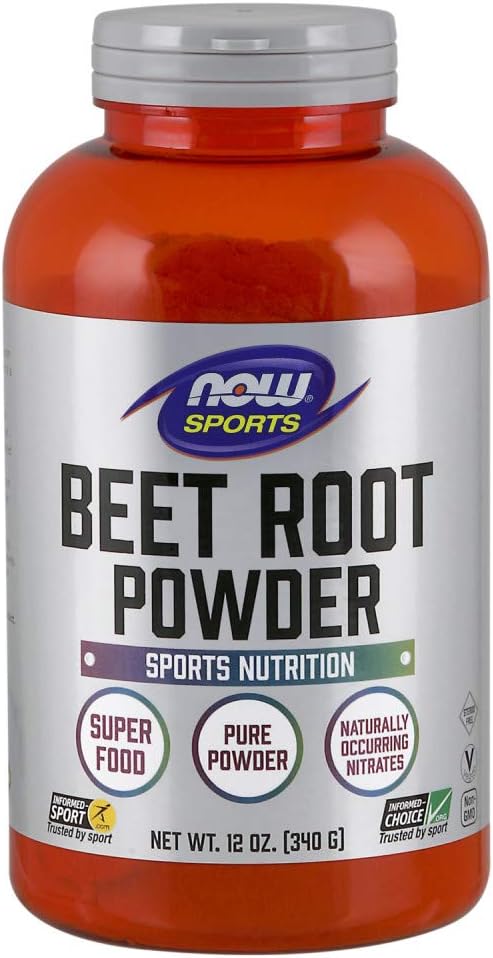 NOW Foods Sports Nutrition, Beet Root Powder, Super Food With Naturally Occurring Nitrates, 12-Ounce