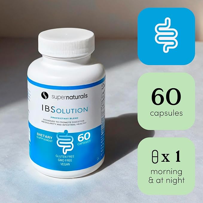 JLM NUTRITIONALS IBSolution Pure Digestive Enzymes for Men and Women | Support for Bloating, Constipation, Diarrhea, and Gas, Bowel Support Digestion Supplement, Vegan, 60 Count