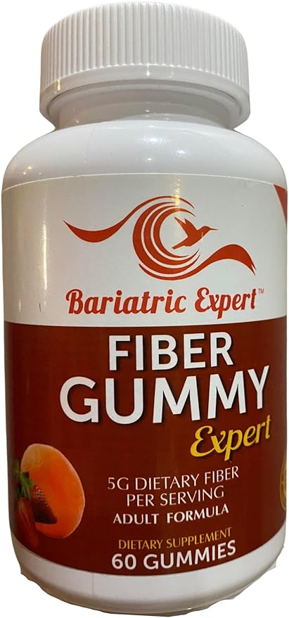 Bariatric Expert Fiber Vitamin – Fast-Melting Dietary Supplement for Adults Post Bariatric Surgery, 60 Count