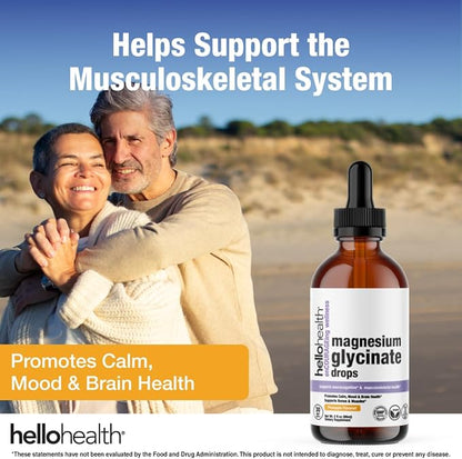 Magnesium Glycinate Liquid Magnesium Supplement Women, Men & Kids – Magnesium Bisglycinate 100 mg for Natural Calm, Muscle Recovery, Joint Support – Magnesium Liquid Vitamins, 30 Days Pineapple Flavor