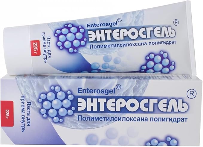 RIXET Enterosgel 10 pcs Toxin Binding Gel for Cleansing The Gut 225G Pack of 10