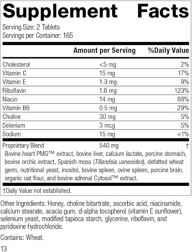 Standard Process Cardio-Plus - Antioxidant Support - Heart Health Supplement - Circulation & Blood Flow Supplement with Vitamin B6, Niacin & Riboflavin - Energy Metabolism Supplement - 330 Tablets