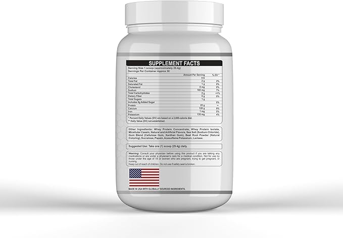 Warfare 2 lbs Advanced Whey Protein Blend 22g Protein per Serving Amazing Flavors (2 lbs, Strawberry Cream)