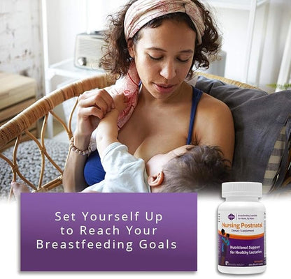 Milkies Fairhaven Health Nursing Postnatal Vegetarian Supplement for Breastfeeding Women with Vitamin D and B, Nutritious Breast Milk Multivitamin - Gluten and Dairy Free - 1 Month Supply
