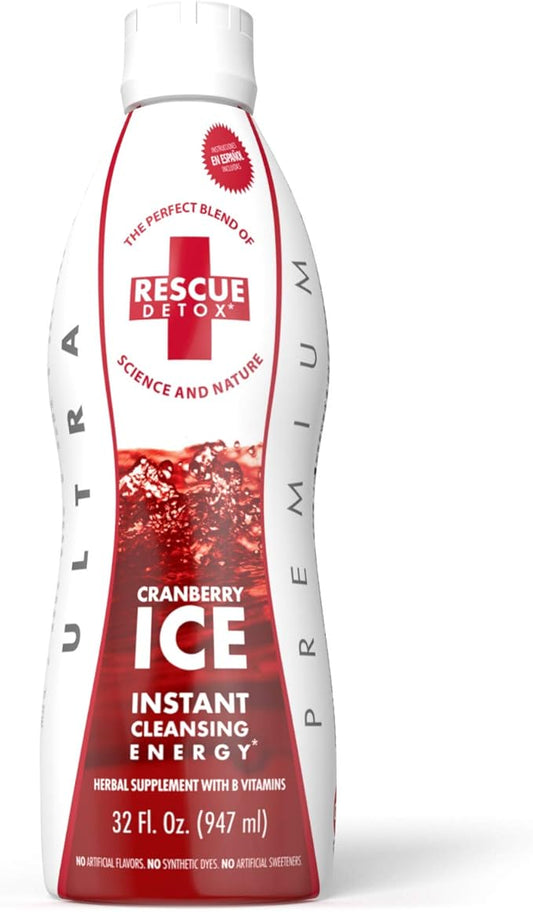 Rescue Detox ICE - Cranberry Flavor - 32oz | Works in 90 Minutes Up to 5 Hours