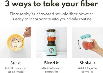 Firm Up Organic Soluble Fiber Supplement for Digestive Gut Health, Diarrhea Control & IBS Relief, Gluten Free Vegan Prebiotic Powder, One Month Supply