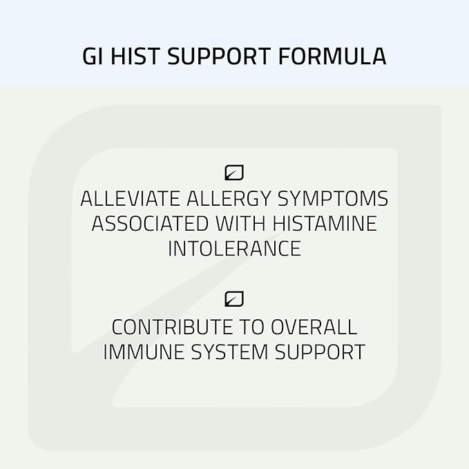 Neuro biologix GI Hist Support - Supplement for Histamine Digest, Histamine Blocker with Vitamin C, Quercetin, Porcine Kidney, Alpha Lipoic Acid, Stinging Nettle Root, and Bromelain, 60 Capsules