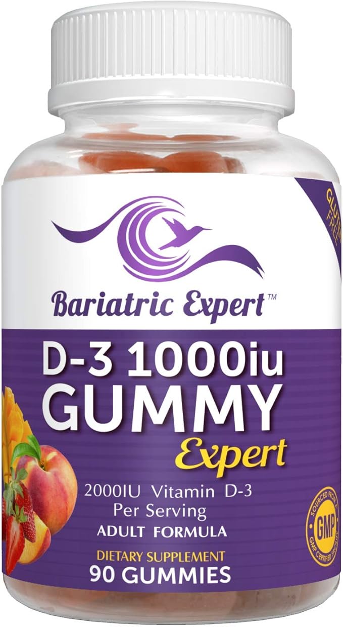 Bariatric Expert D3 Vitamin – Fast-Melting Dietary Supplement for Adults Post Bariatric Surgery, 90 Count