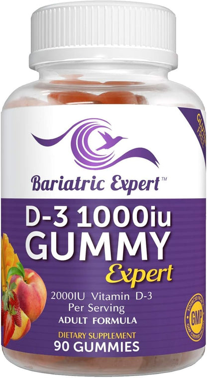 Bariatric Expert D3 Vitamin – Fast-Melting Dietary Supplement for Adults Post Bariatric Surgery, 90 Count