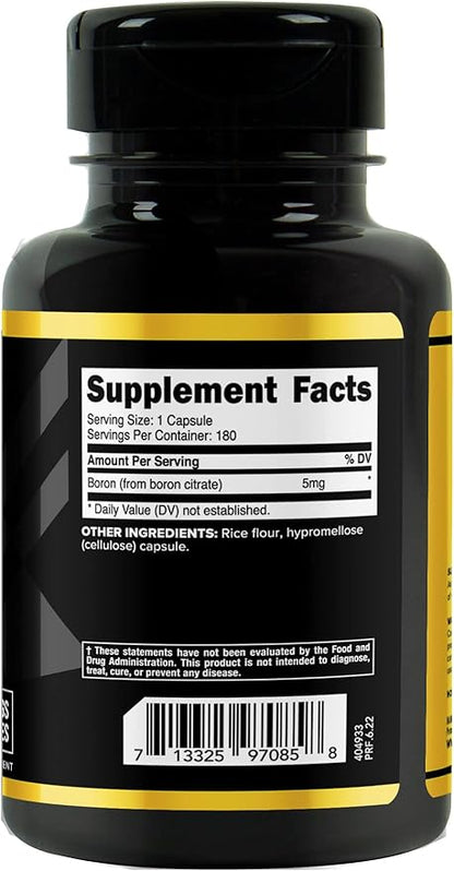 Primaforce Boron Capsules 5mg, 180 Vegetarian Capsules