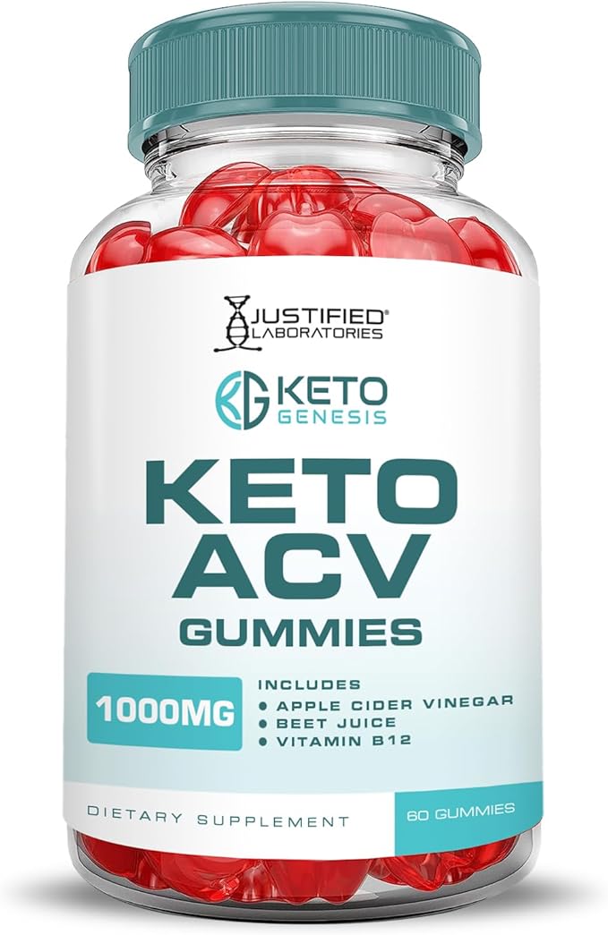 (3 Pack) Keto Genesis Keto ACV Gummies Advanced Formula 1000MG Keto Genesis Keto Gummies Apple Cider Vinegar Formulated with Pomegranate Beet Juice Powder B12 Vegan Non GMO 180 Gummys