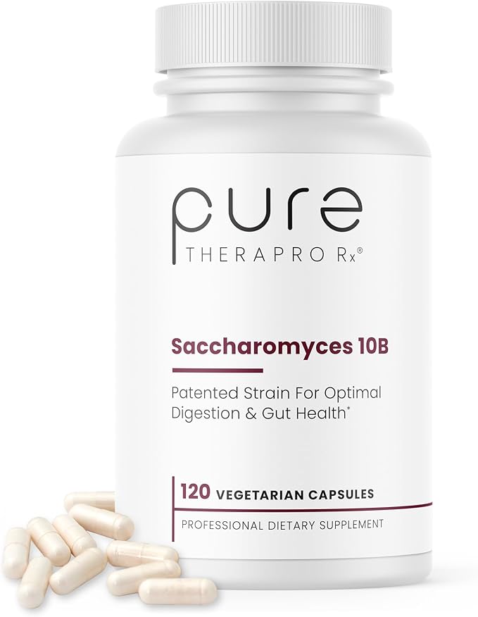 Saccharomyces 10B - Saccharomyces Boulardii, 10 Billion CFU Per Serving, Patented Strain: Lynside CNCM I-3799, Probiotic Capsules, Probiotics for Men and Women - 120 Count