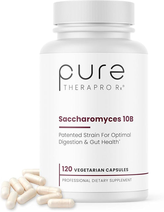 Saccharomyces 10B - Saccharomyces Boulardii, 10 Billion CFU Per Serving, Patented Strain: Lynside CNCM I-3799, Probiotic Capsules, Probiotics for Men and Women - 120 Count